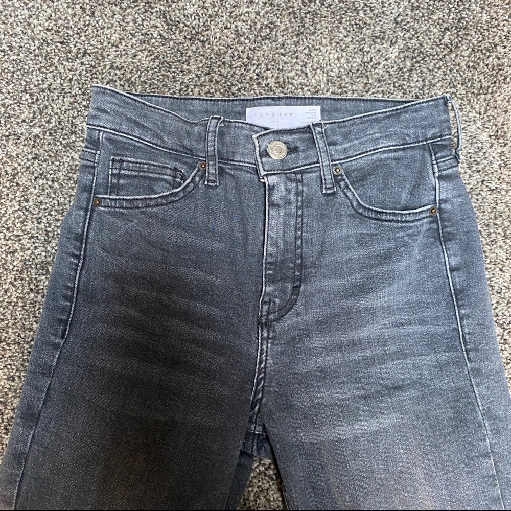 TopShop Petite Jamie Skinny Jeans, Grey size W26 - Picture 11 of 13